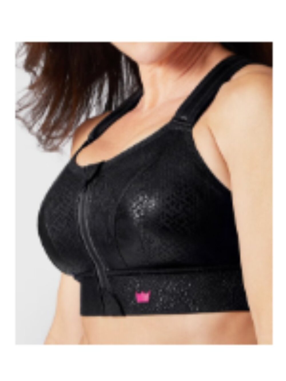 Shefit Ultimate Black Snakeskin Sports Bra Size 1 Luxe (31-38 A-I) High Support